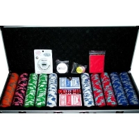 500pc 14g Premium Nexgen Style Poker Chip Set with Accessories