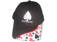 Black Spade Poker Hat