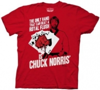 Chuck Norris Poker Royal Flush T-Shirt
