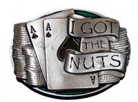 I Got The Nuts Belt Buckle Poker Chips Gambling