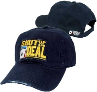 World Poker Tour Shut Up And Deal Adjustable Dark Blue Hat