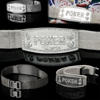 Silver Mesh World Poker Champion Bracelet