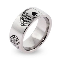 Stainless Steel Poker Ring