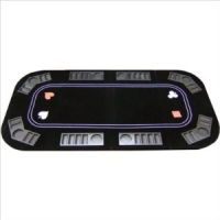 3 in 1 Poker Blackjack and Roulette Folding Table Top with Cup Holders