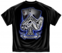 Poker T-Shirt Aces Up Pin Up Girl